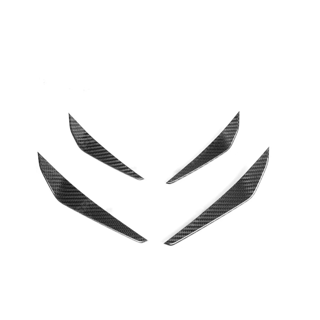 Pre Preg Carbon Fibre Front Bumper Canards M Performance Style For BMW M3 G80 -