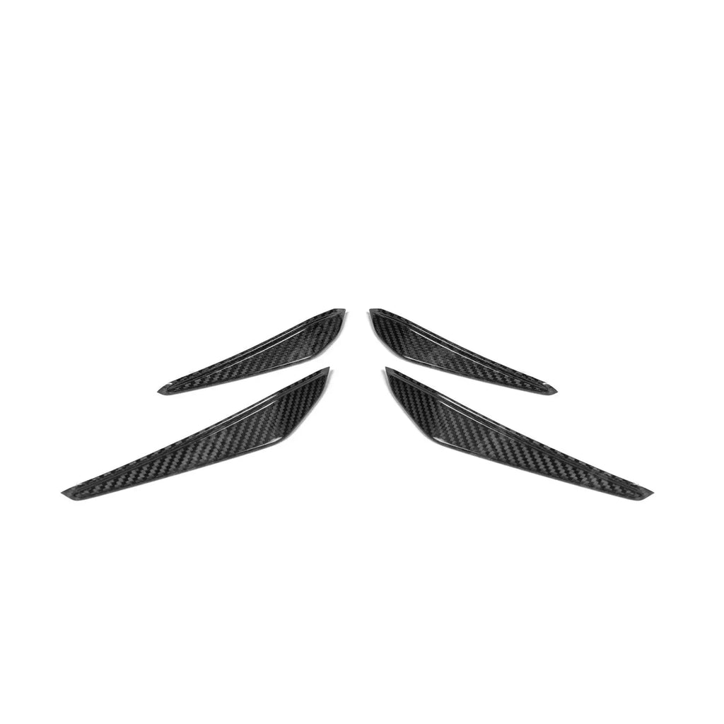 Pre Preg Carbon Fibre Front Bumper Canards M Performance Style For BMW M3 G80 -