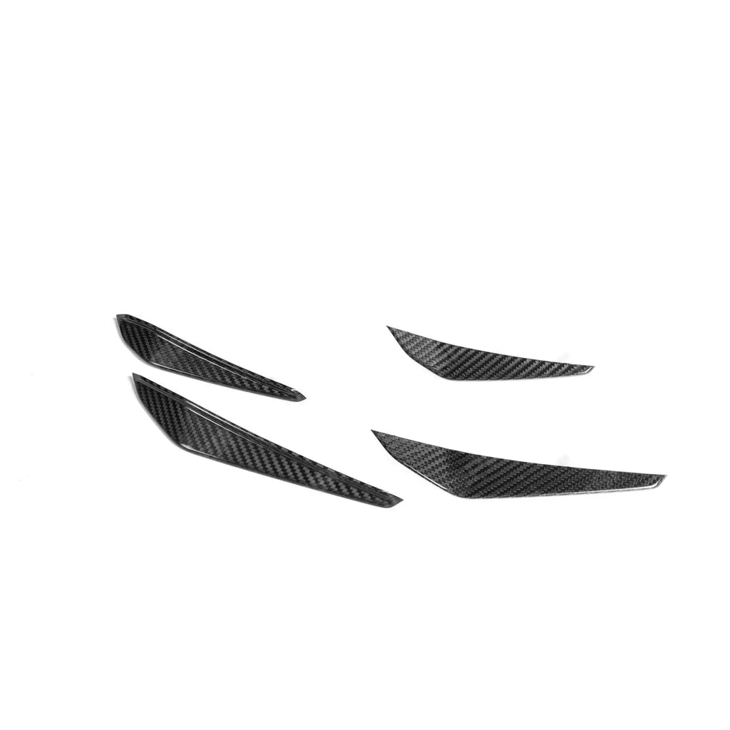 Pre Preg Carbon Fibre Front Bumper Canards M Performance Style For BMW M3 G80 -