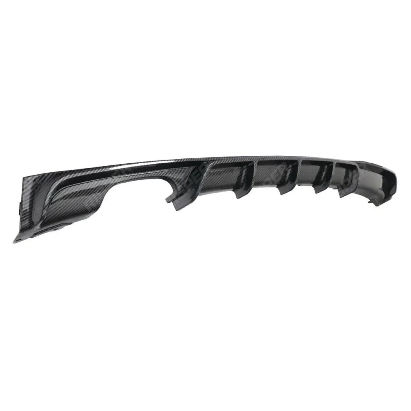 Carbon Fiber Look Rear Diffuser M Sport Twin Exit For BMW 3 Series F30 F35 M Performance