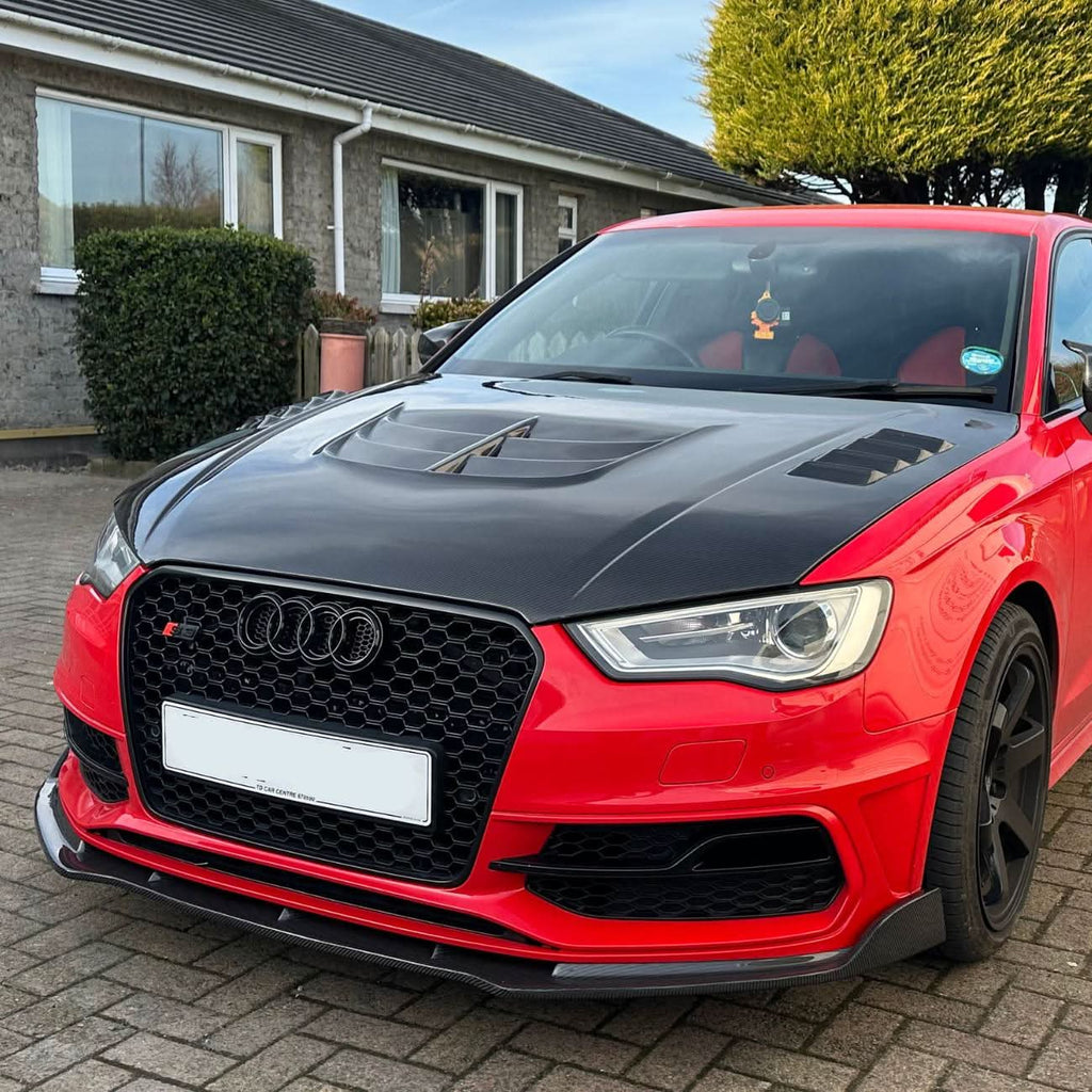 RS Style Carbon Fibre Bonnet for Audi A3 S3 RS3 13-19