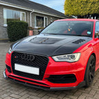 RS Style Carbon Fibre Bonnet for Audi A3 S3 RS3 13-19
