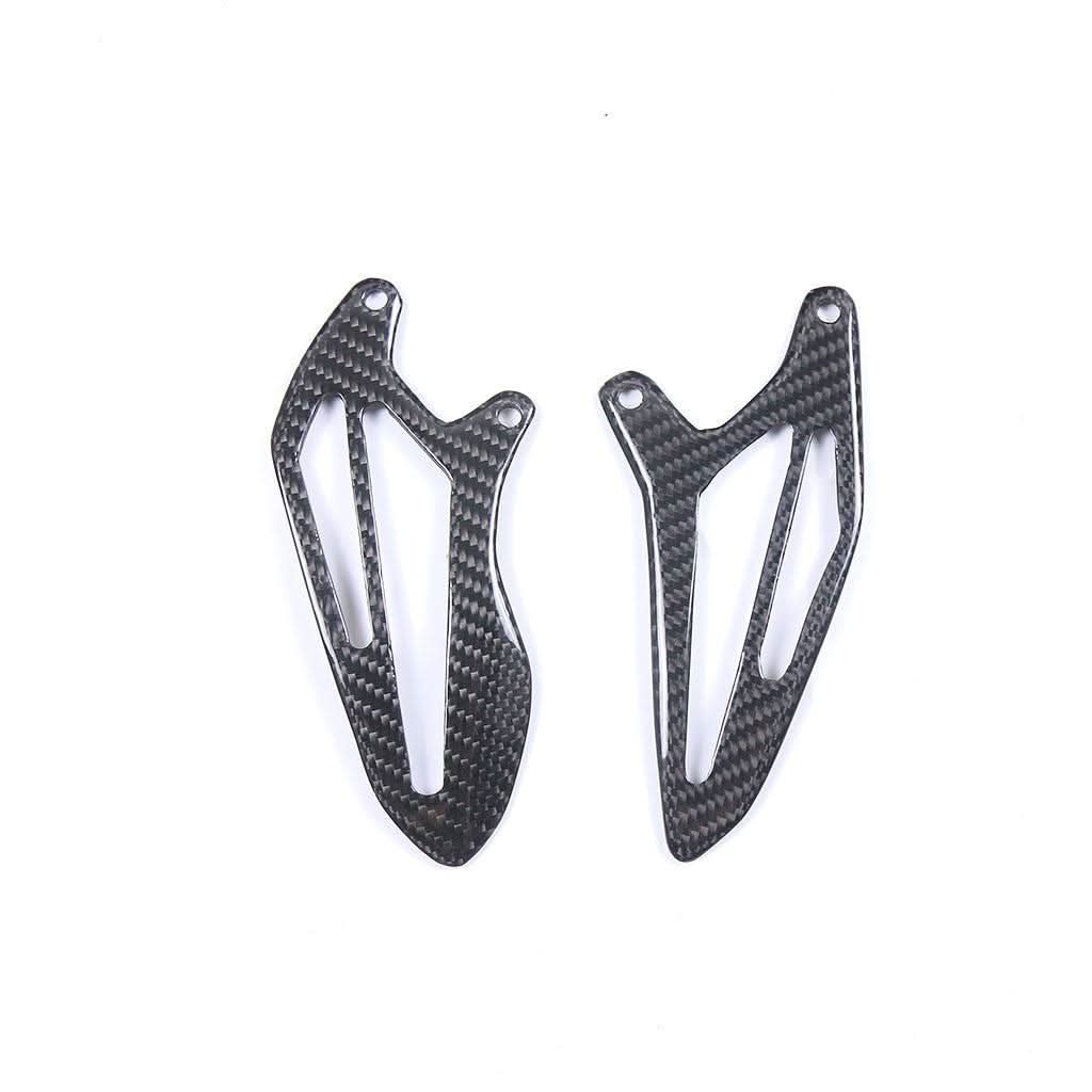 Pre-preg Carbon Fibre Rear Heel Plates for Yamaha R7 2022-2025