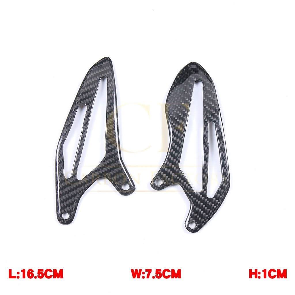 Pre-preg Carbon Fibre Rear Heel Plates for Yamaha R7 2022-2025