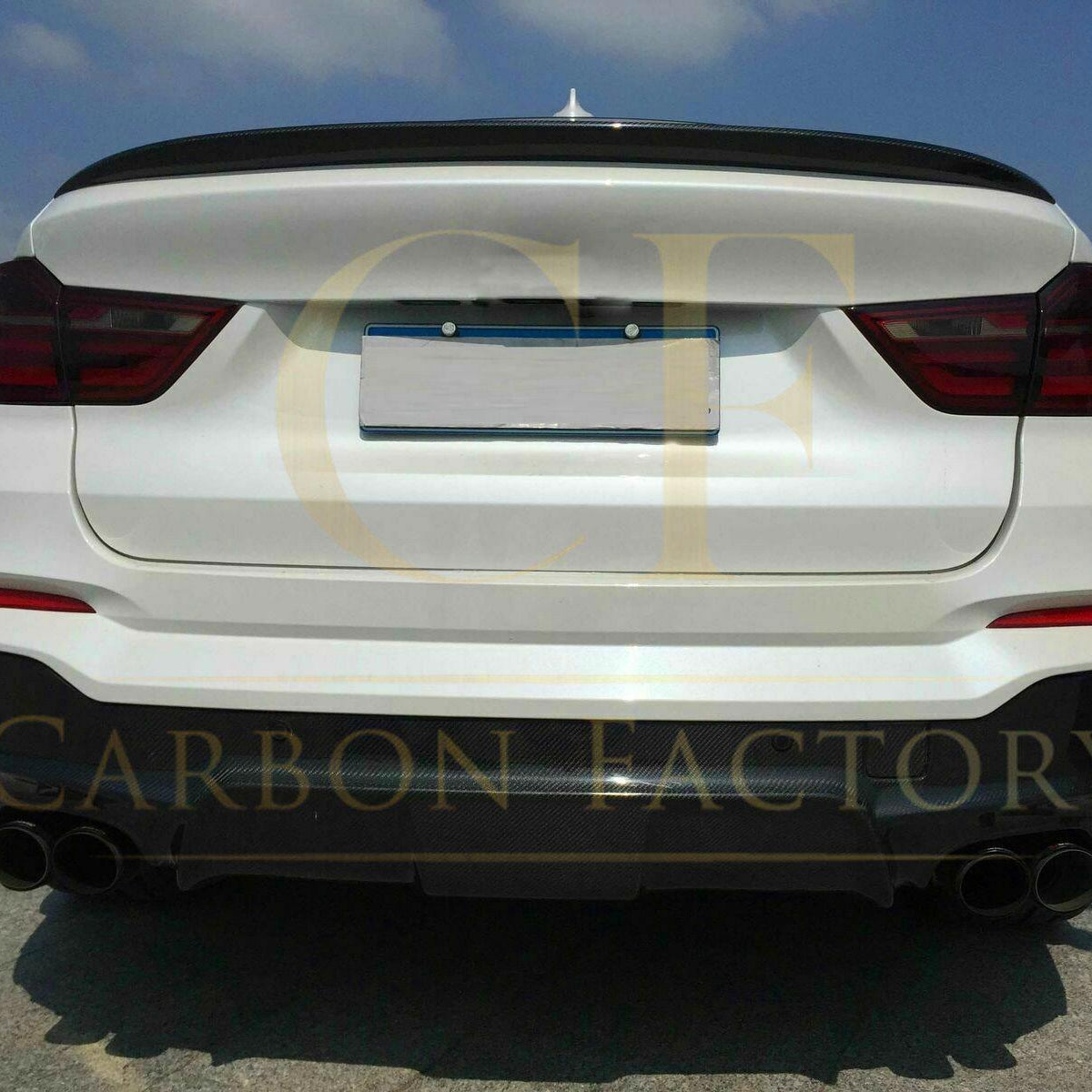 3D Style Carbon Fibre Rear Diffuser for BMW F26 X4 M Sport 15-Present