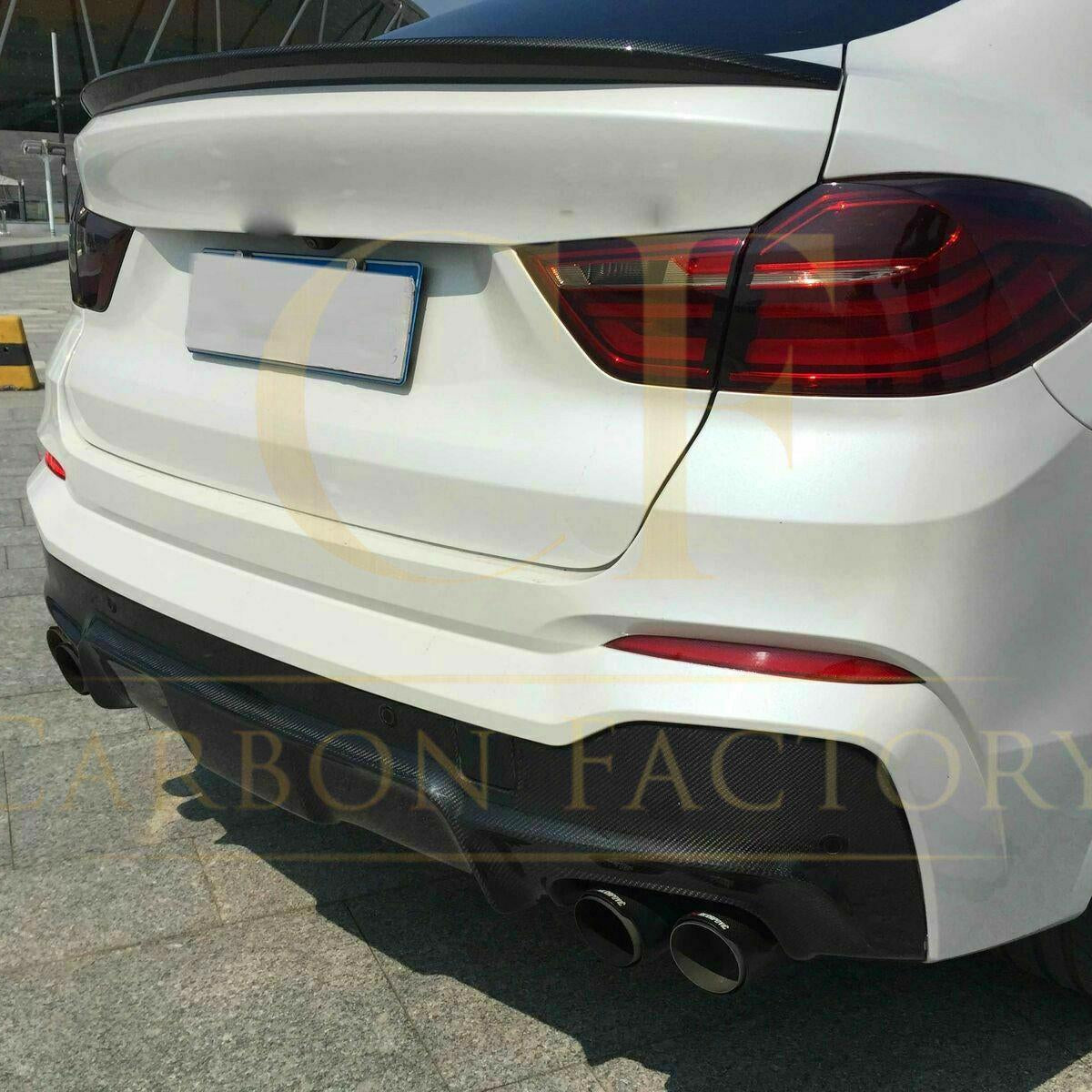 3D Style Carbon Fibre Rear Diffuser for BMW F26 X4 M Sport 15-Present