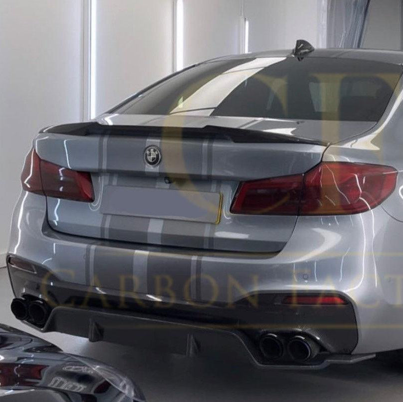 3D Style Carbon Fibre Rear Diffuser for BMW G30 G31 5 Series M Sport 17-23