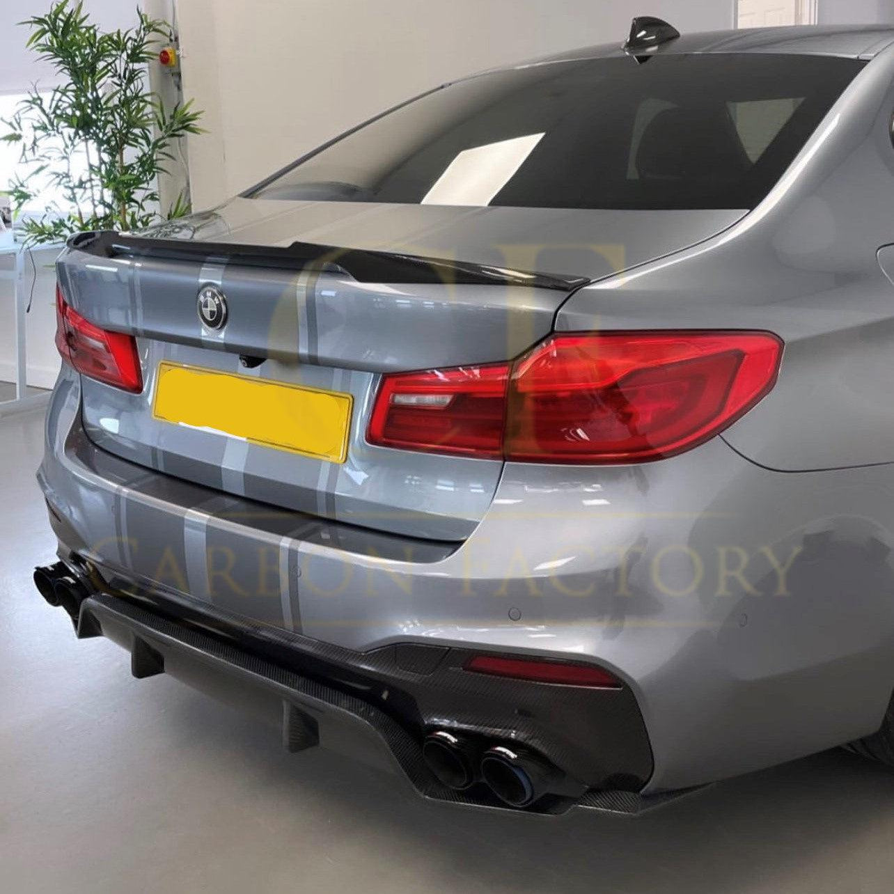 3D Style Carbon Fibre Rear Diffuser for BMW G30 G31 5 Series M Sport 17-23