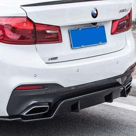 3D Style Carbon Fibre Rear Diffuser for BMW G30 G31 5 Series M Sport 17-23