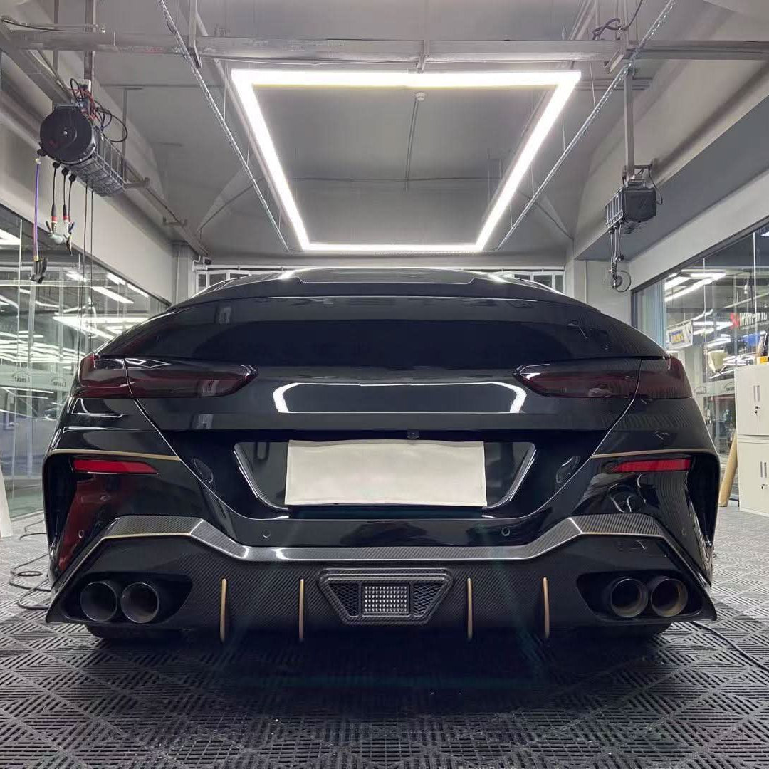 AC Style Carbon Fibre Rear Diffuser for BMW G16 8 Series 4 Door 18-Present