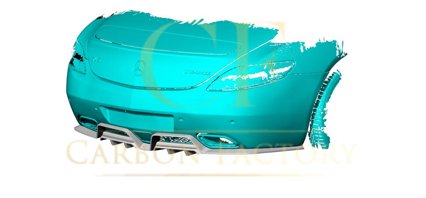 A Style Carbon Fibre Rear Diffuser for Mercedes Benz SLS 10-14