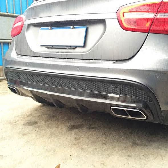 A Style Carbon Fibre Rear Diffuser for Mercedes Benz X156 GLA45 13-16
