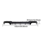 Brabus Style Carbon Fibre Rear Diffuser for Mercedes Benz W212 E Class Saloon 13-15