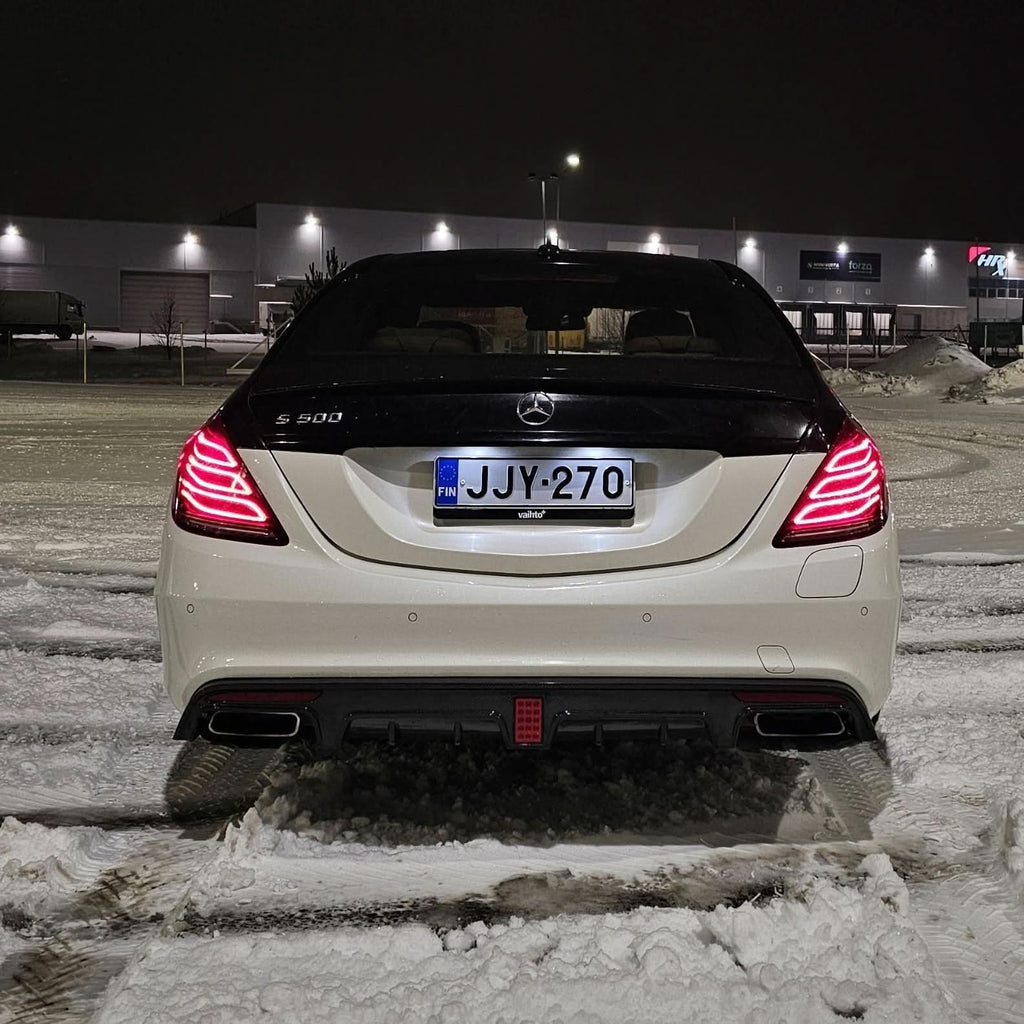 Brabus Style Carbon Fibre Rear Diffuser for Mercedes Benz W222 S Class Saloon 14-17