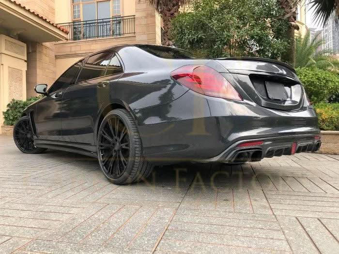 Brabus Style Carbon Fibre Rear Diffuser for Mercedes Benz W222 S Class Saloon 14-17