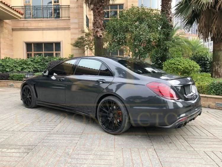 Brabus Style Carbon Fibre Rear Diffuser for Mercedes Benz W222 S Class Saloon 14-17