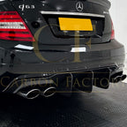 Carbon Fibre Big Fin Rear Diffuser for Mercedes Benz W204 C63 and C Class Facelift 12-14