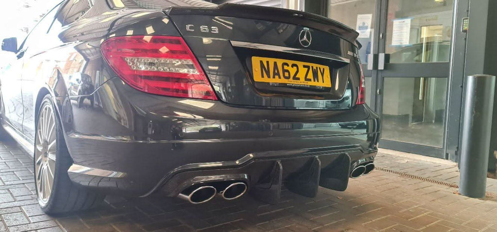 Carbon Fibre Big Fin Rear Diffuser for Mercedes Benz W204 C63 and C Class Facelift 12-14