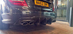 Carbon Fibre Big Fin Rear Diffuser for Mercedes Benz W204 C63 and C Class Facelift 12-14