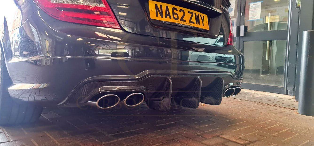 Carbon Fibre Big Fin Rear Diffuser for Mercedes Benz W204 C63 and C Class Facelift 12-14