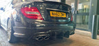 Carbon Fibre Big Fin Rear Diffuser for Mercedes Benz W204 C63 and C Class Facelift 12-14