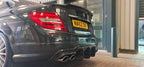 Carbon Fibre Big Fin Rear Diffuser for Mercedes Benz W204 C63 and C Class Facelift 12-14