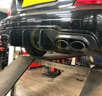 Carbon Fibre Big Fin Rear Diffuser for Mercedes Benz W204 C63 and C Class Facelift 12-14