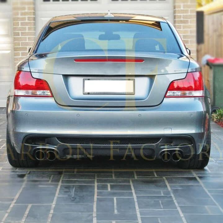 Carbon Fibre Quad Exhaust Rear Diffuser for BMW E82 E88 1 Series 04-13