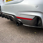 Carbon Fibre Rear Diffuser Dual Exhaust for BMW F32 F33 F36 4 Series 14-20