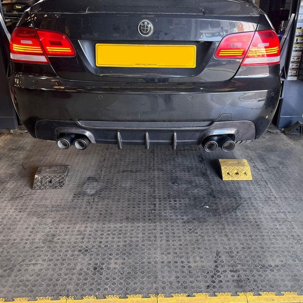 Carbon Fibre Rear Diffuser Quad Exhaust for BMW E92 E93 3 Series 07-13