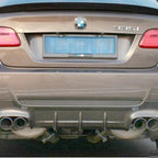 Carbon Fibre Rear Diffuser Quad Exhaust for BMW E92 E93 3 Series 07-13