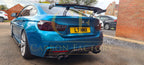 Carbon Fibre Rear Diffuser Quad Exhaust for BMW F32 F33 F36 4 Series 14-20