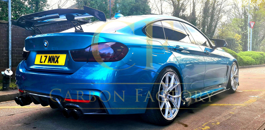 Carbon Fibre Rear Diffuser Quad Exhaust for BMW F32 F33 F36 4 Series 14-20