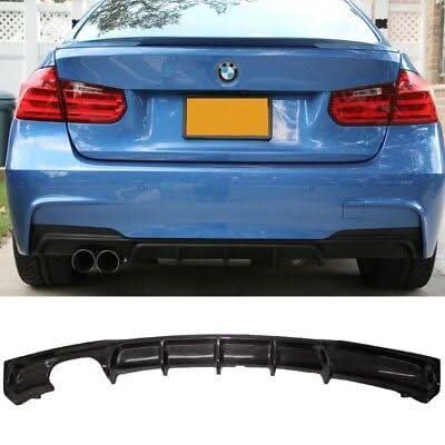 Carbon Fibre Rear Diffuser Twin Exhaust for BMW F30 F31 3 Series 12-19