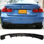 Carbon Fibre Rear Diffuser Twin Exhaust for BMW F30 F31 3 Series 12-19