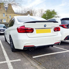 Carbon Fibre Rear Diffuser Twin Exhaust for BMW F30 F31 3 Series 12-19