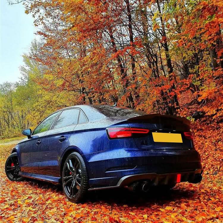 Carbon Fibre Rear Diffuser with LED for Audi 8V RS3 Saloon 17-20