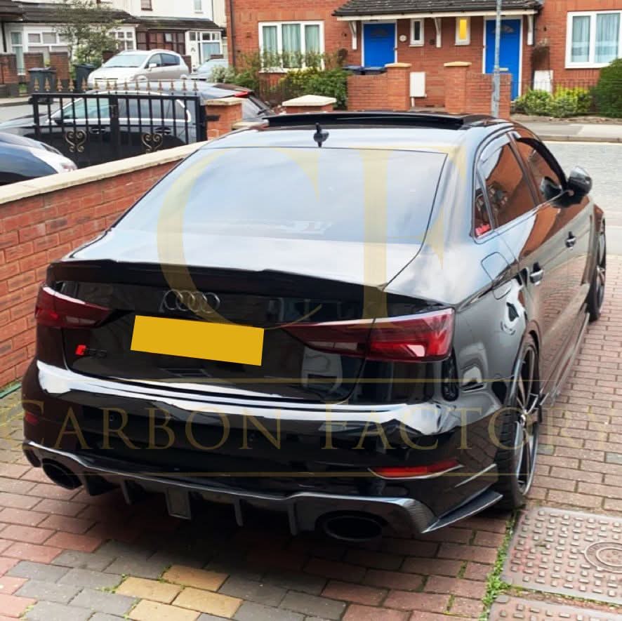 Carbon Fibre Rear Diffuser with LED for Audi 8V RS3 Saloon 17-20