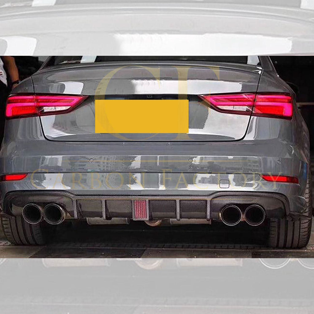Carbon Fibre Rear Diffuser with LED for Audi 8V RS3 Saloon 17-20