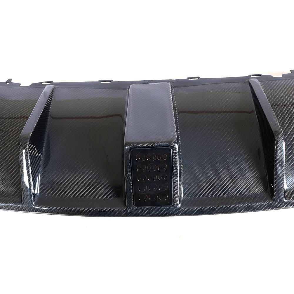 Carbon Fibre Rear Diffuser with LED for Audi 8V RS3 Saloon 17-20