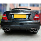 Carbon Fibre Small Fin Rear Diffuser for Mercedes Benz W204 C63 Facelift 12-14