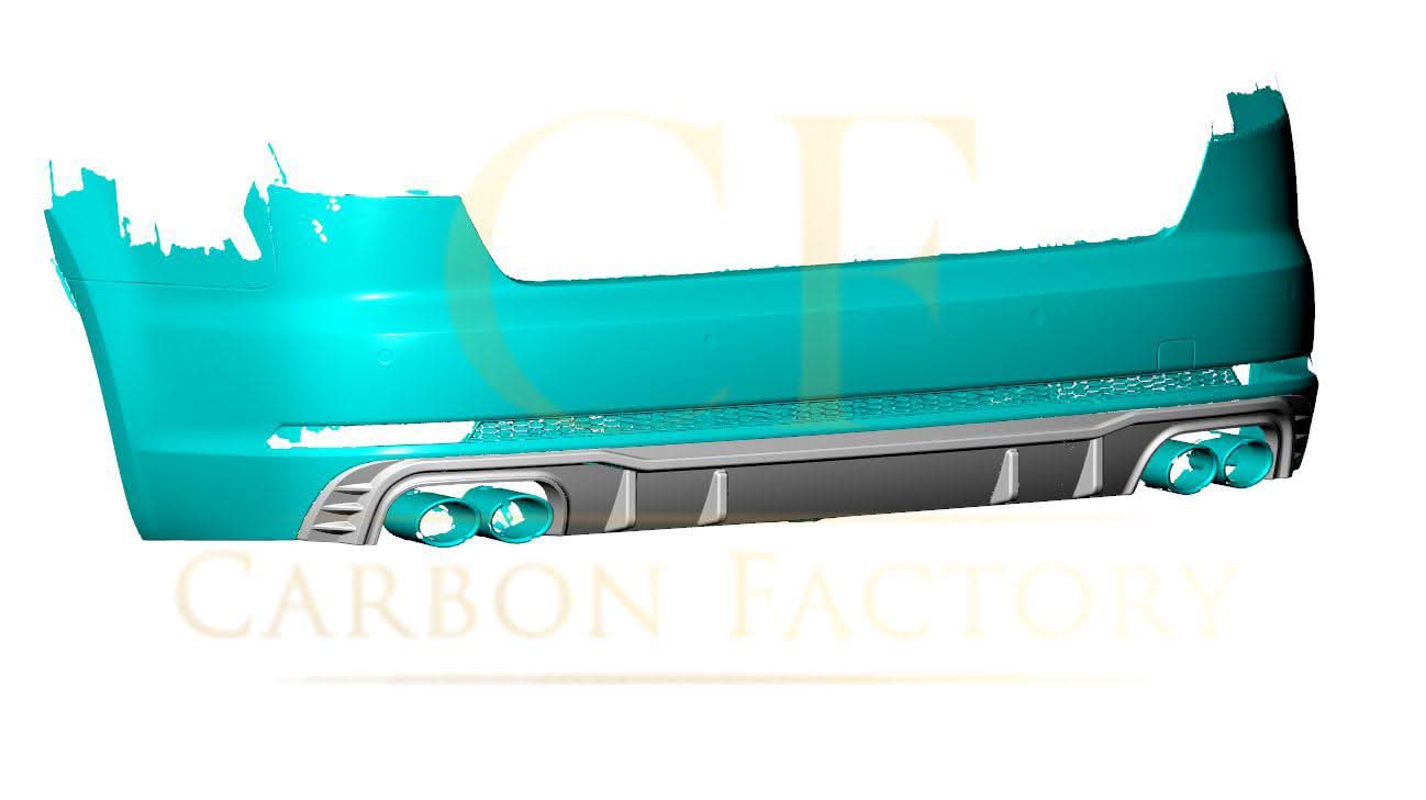 CF Style Carbon Fibre Rear Diffuser for Audi A4 S Line S4 B9 16-18
