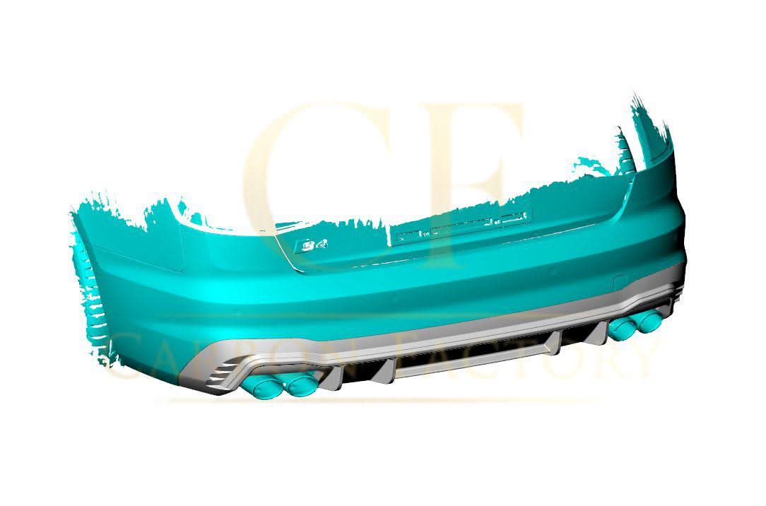 CF Style Pre-Preg Carbon Fibre Rear Diffuser for Audi A4 B9 S Line & S4 19-22