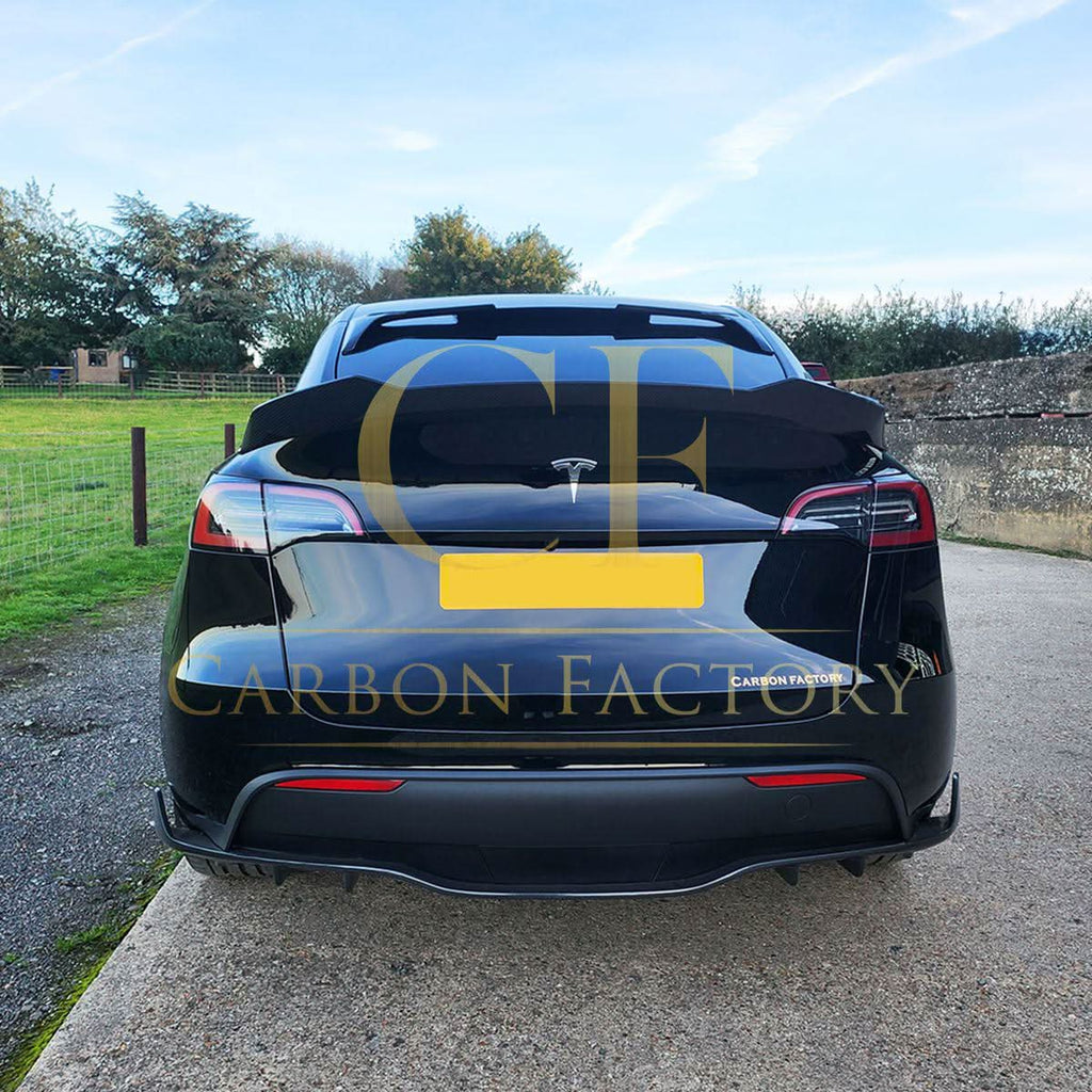 CS Style Carbon Fibre Rear Diffuser for Tesla Model Y 19-24