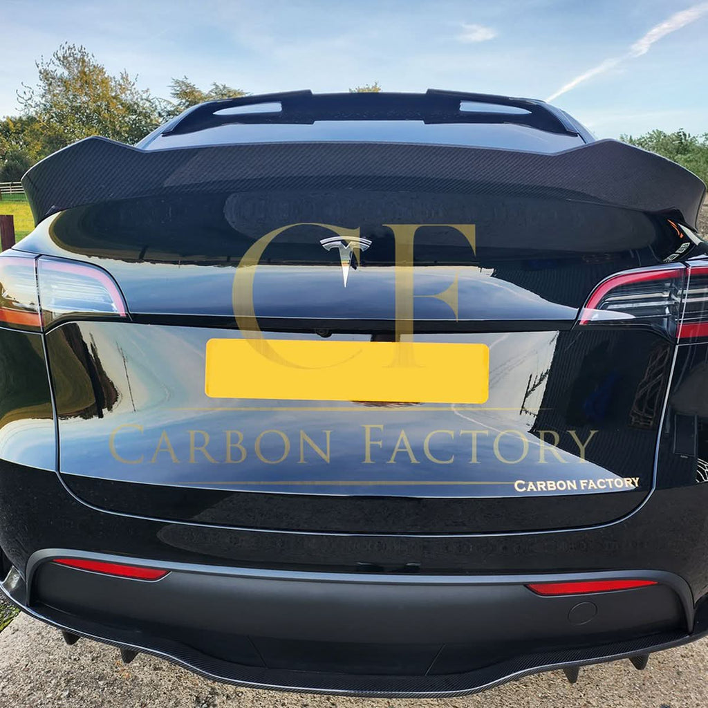 CS Style Carbon Fibre Rear Diffuser for Tesla Model Y 19-24