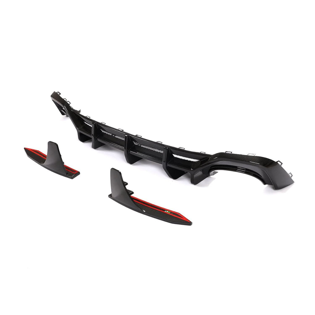 ED Style Pre-Preg Carbon Fibre Rear Diffuser for Audi 4K RS7 20-22