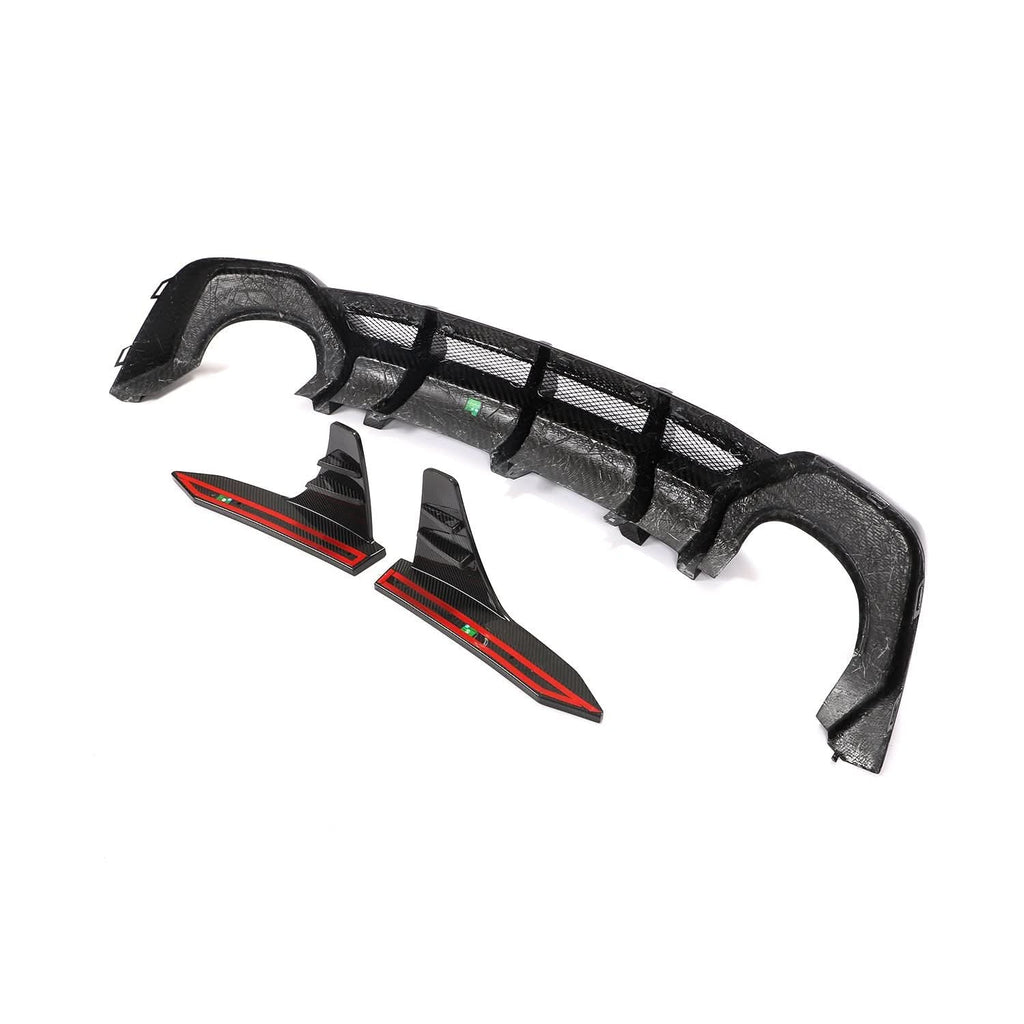 ED Style Pre-Preg Carbon Fibre Rear Diffuser for Audi 4K RS7 20-22