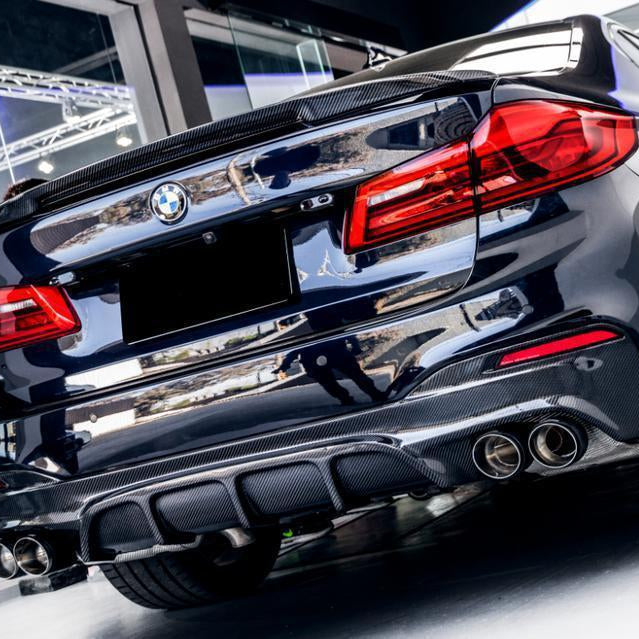 FD Style Carbon Fibre Rear Diffuser for BMW G30 G31 5 Series M Sport 17-23