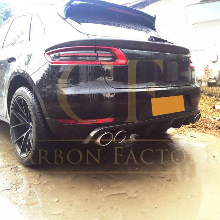 GT Style Carbon Fibre Rear Diffuser for Porsche Macan 14-20