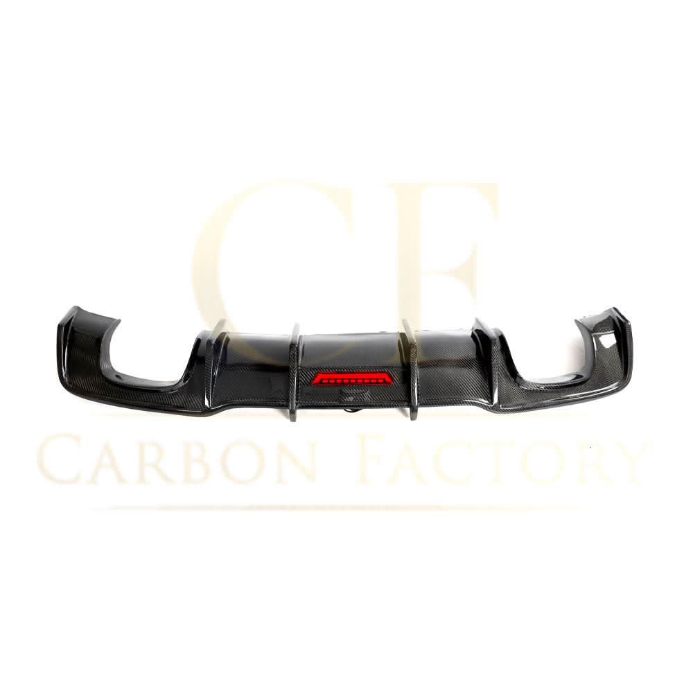 LED Carbon Fibre Rear Diffuser for Audi A3 S Line Hatchback S3 17-19